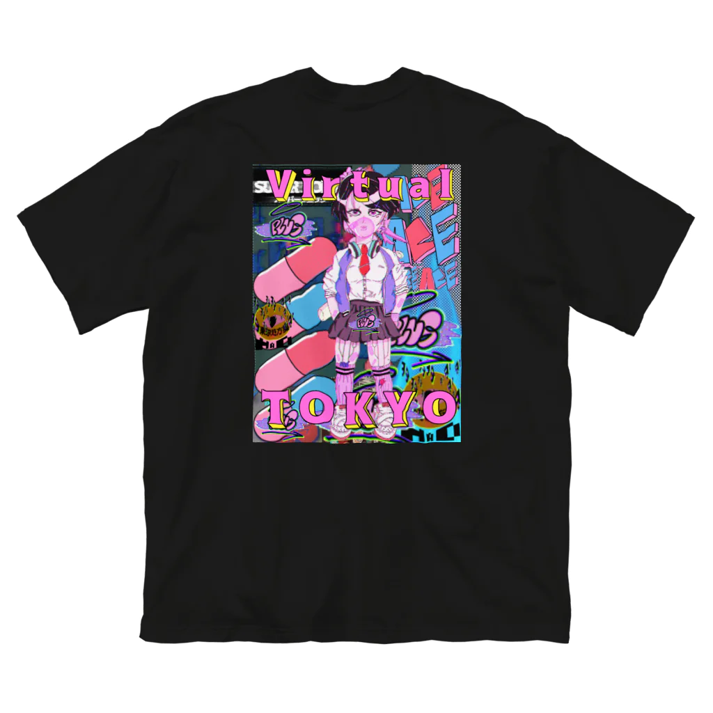 Joetaro. "Official Shoppppp."のVirtual TOKYO ビッグシルエットTシャツ