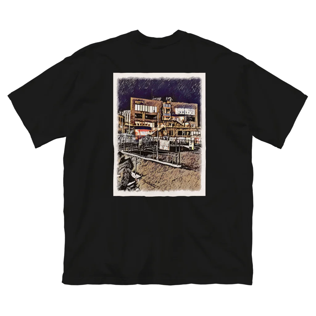 し"ょーし"のUNDER NORTH SWAMPオリジナルフォトTシャツ(ロゴホワイト) ビッグシルエットTシャツ