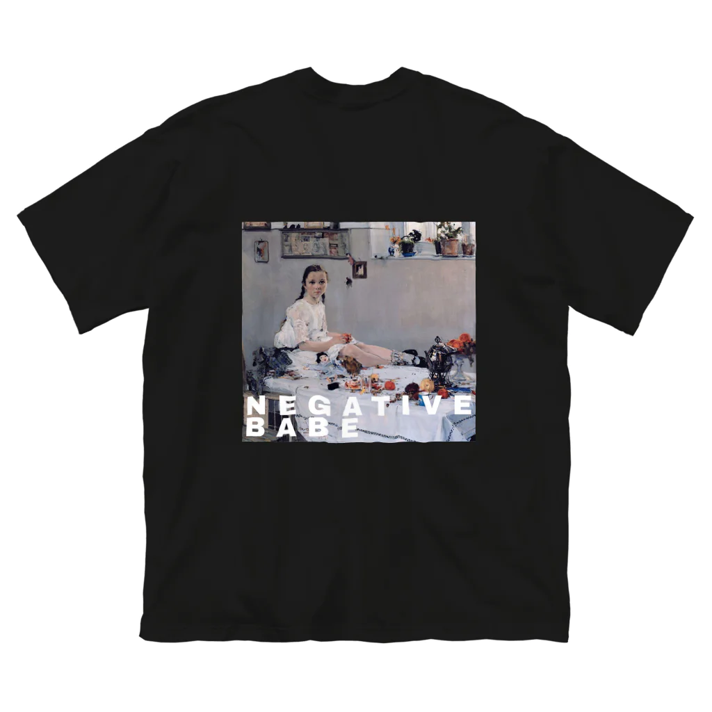 クロフネヤのNegative babe ビッグシルエットTシャツ