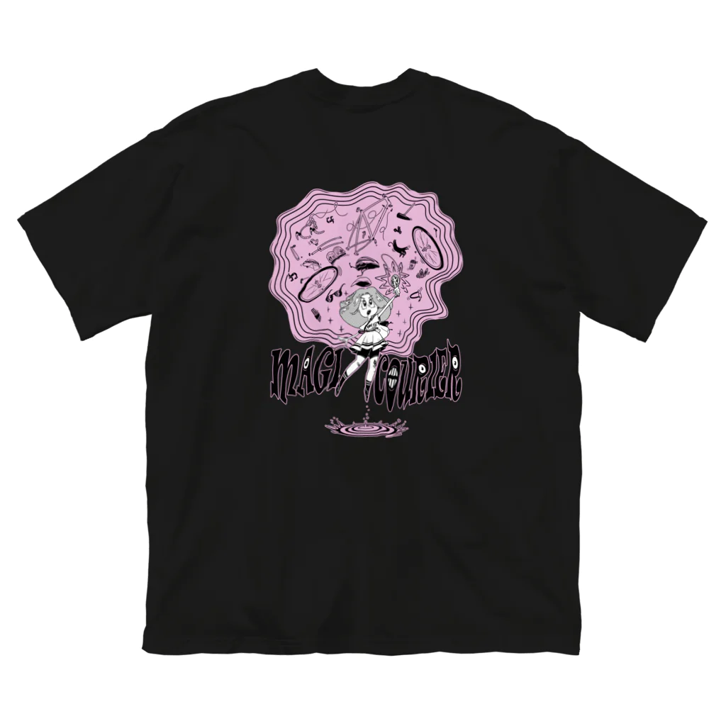 nidan-illustrationの“MAGI COURIER” pink #2 ビッグシルエットTシャツ