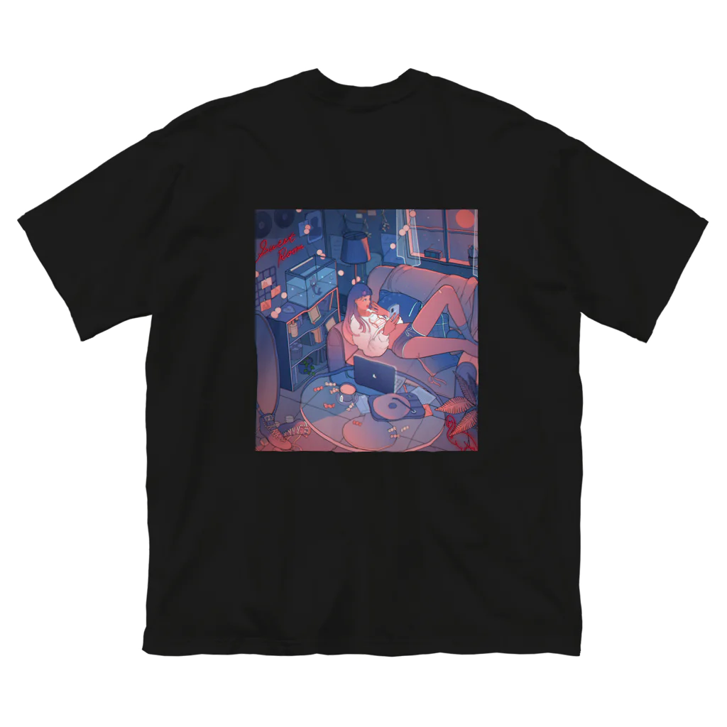 SaintVega_OFFICIALのPink Moon & Sweet Room ビッグシルエットTシャツ