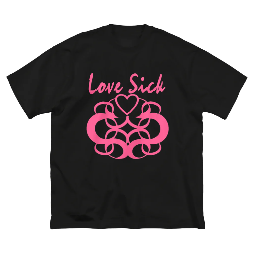Cyber XXXのLove Sick ビッグシルエットTシャツ