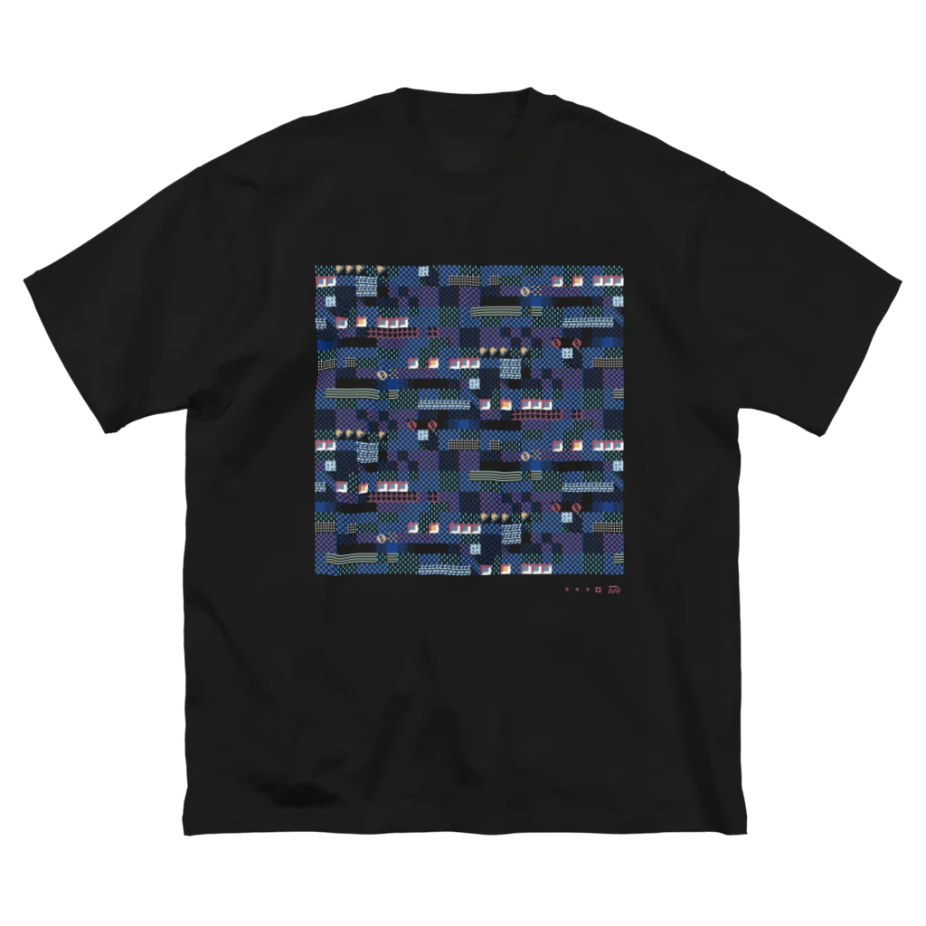 m7kenjiのpixelTextilePattern_01 ビッグシルエットTシャツ