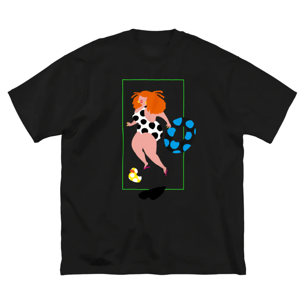 fig-treeの水玉の女03 ビッグシルエットTシャツ