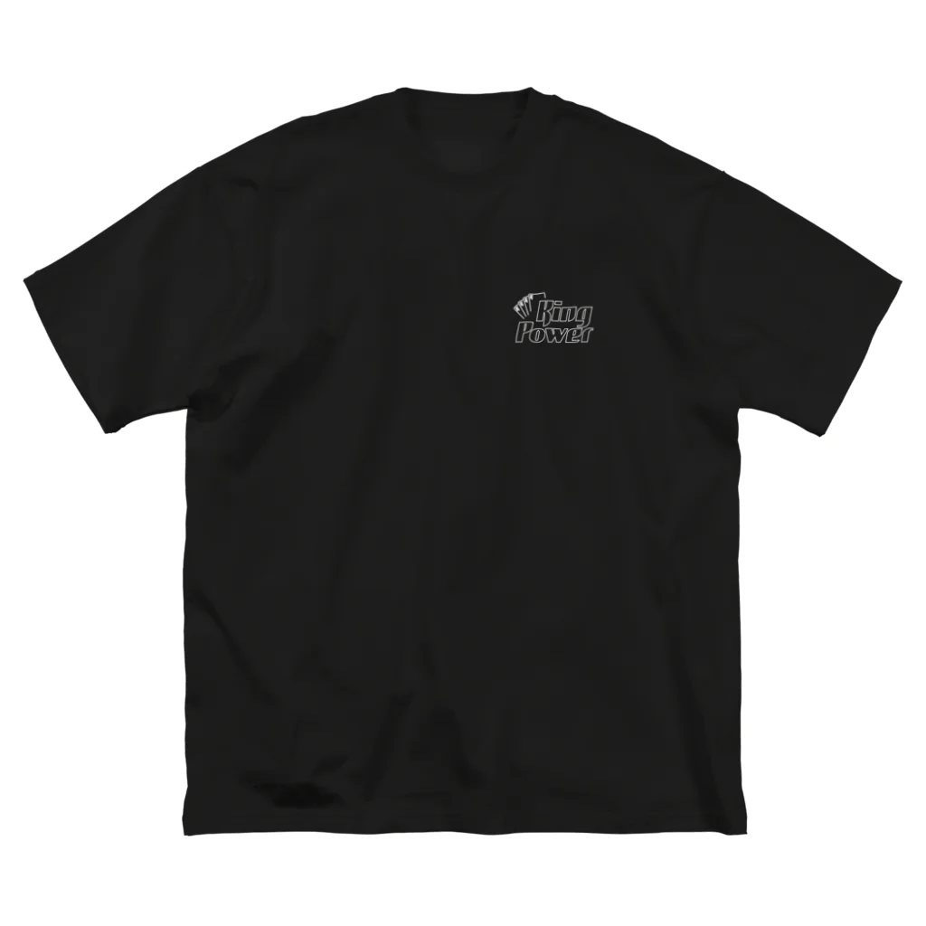 ランパンプス単独グッズショップのKingPower ラインロゴ黒Tシャツ Big T-Shirt