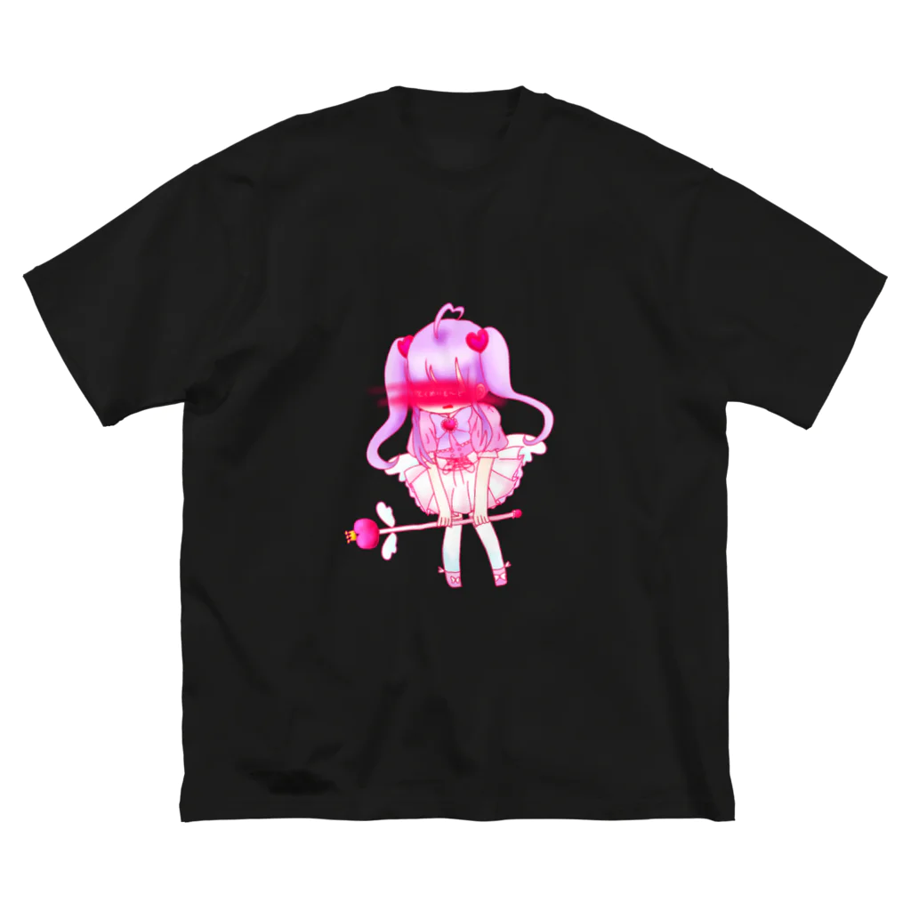 ﾓﾁｬﾓﾁｬの匿名魔法少女 ビッグシルエットTシャツ