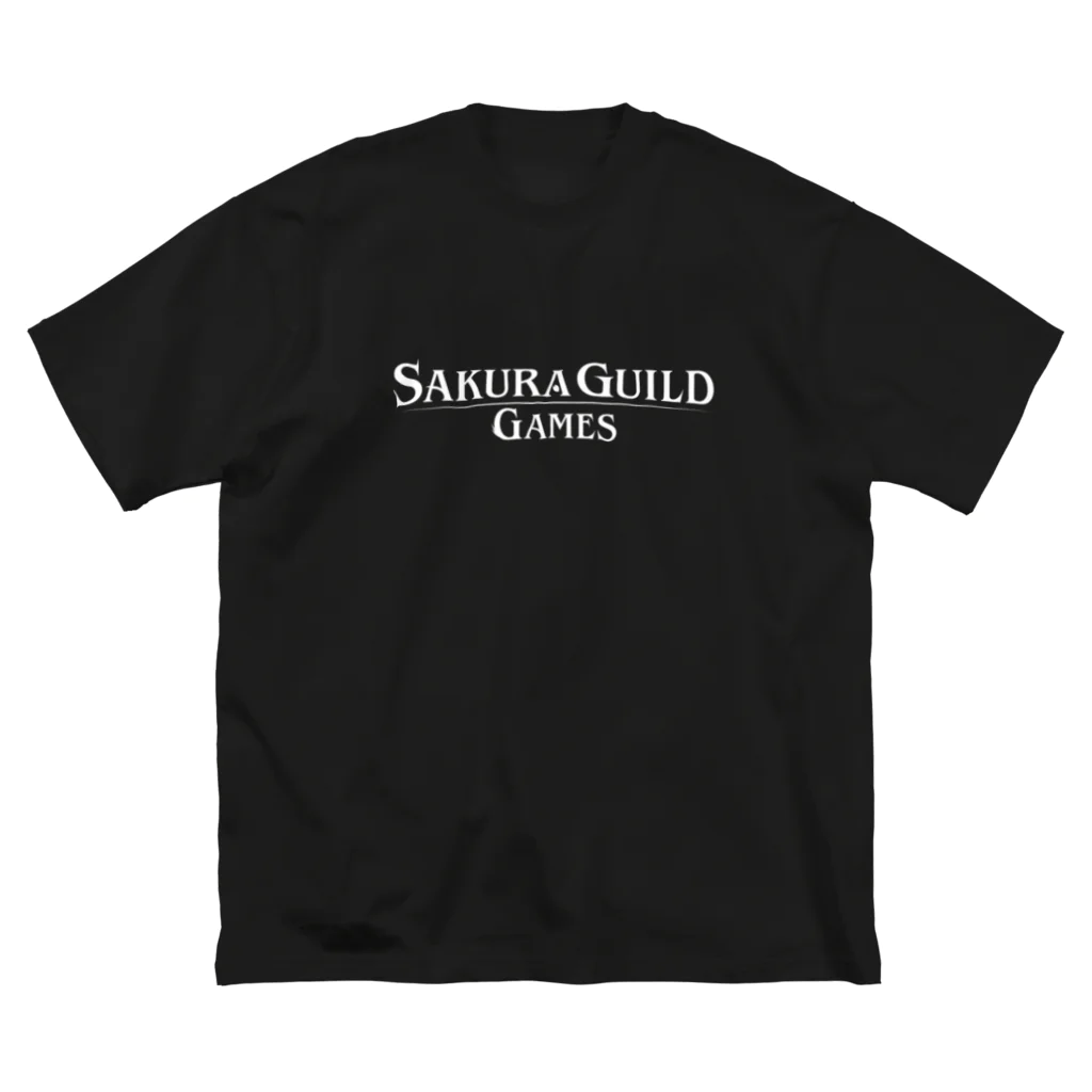 サクラギルドゲームズろうずのSGG 白文字のみ ビッグシルエットTシャツ