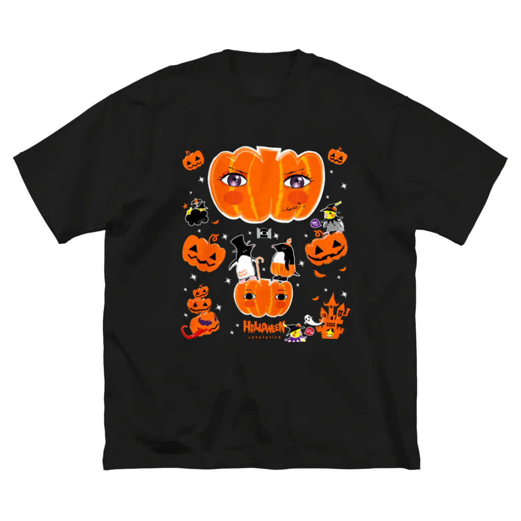 LittleLoroのTHE GREAT PUMPKIN カボチャ大王のお出まし アデリーペンギン オカメインコ Big T-Shirt