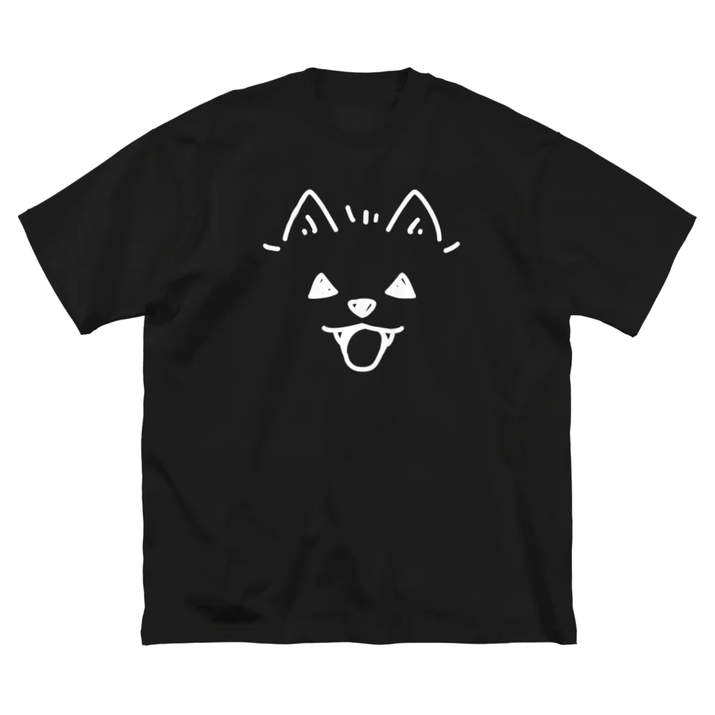 イラスト MONYAAT の 近すぎるポメラニアン04　ハロウィンB ビッグシルエットTシャツ