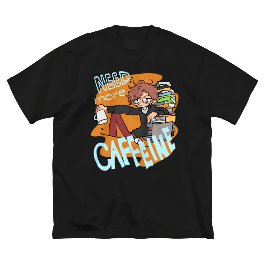 カニカニカフェのカフェインをもっと！ ビッグシルエットTシャツ