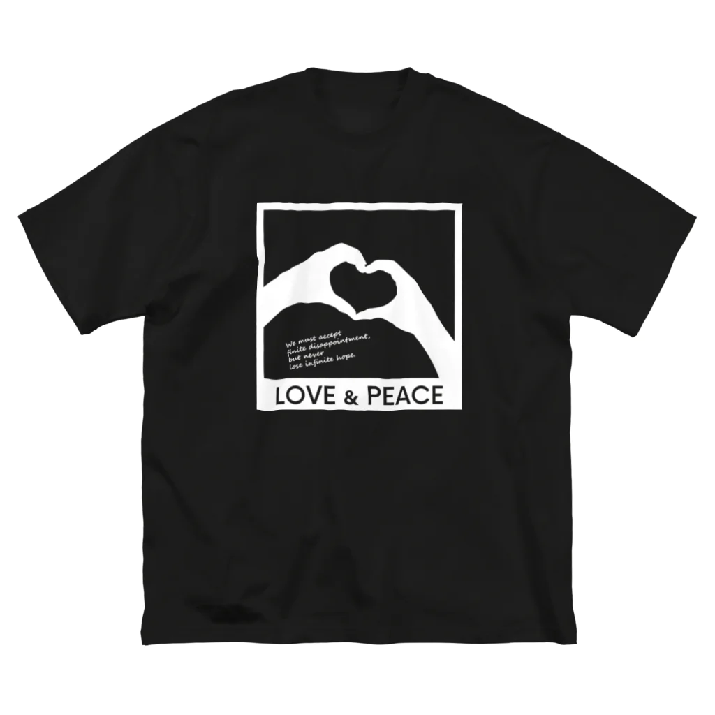 アージーのLOVE and PEACE ビッグシルエットTシャツ