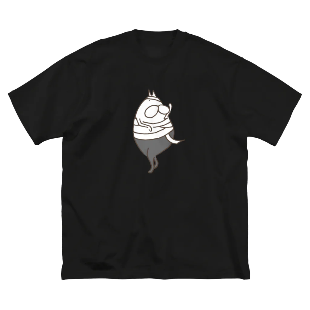 くらきち ONLINE SHOPのねこタイツ 漆黒の救世主 ビッグシルエットTシャツ