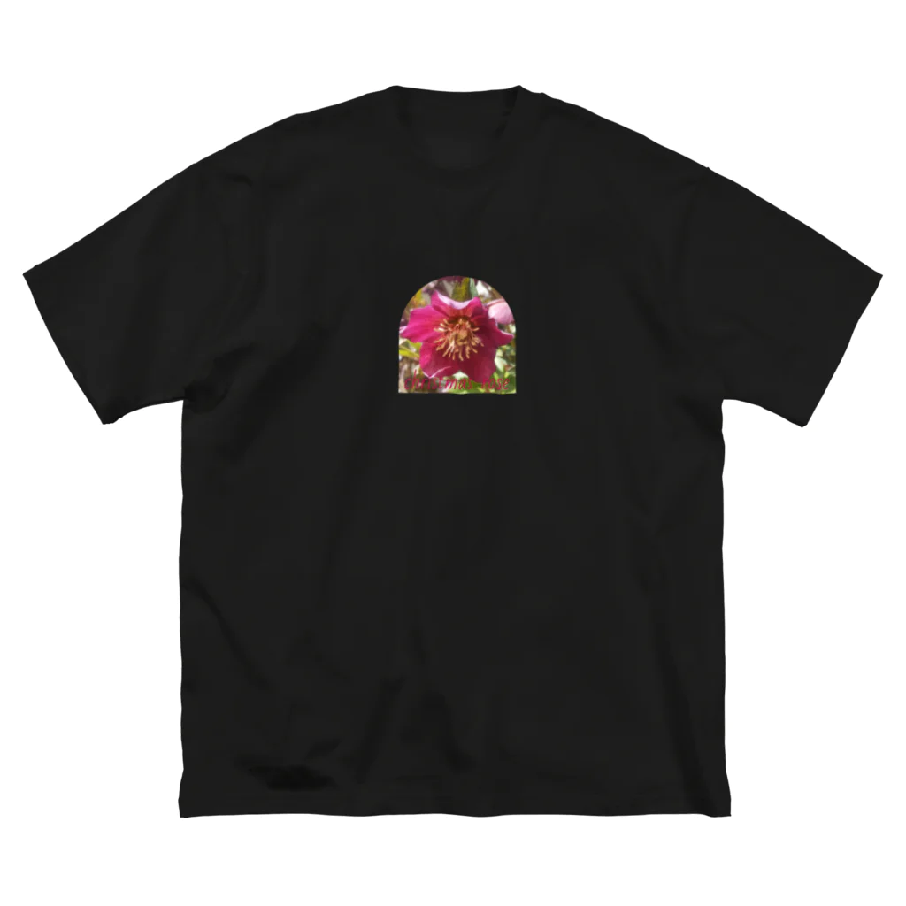 ハルノコのchristmas rose ビッグシルエットTシャツ