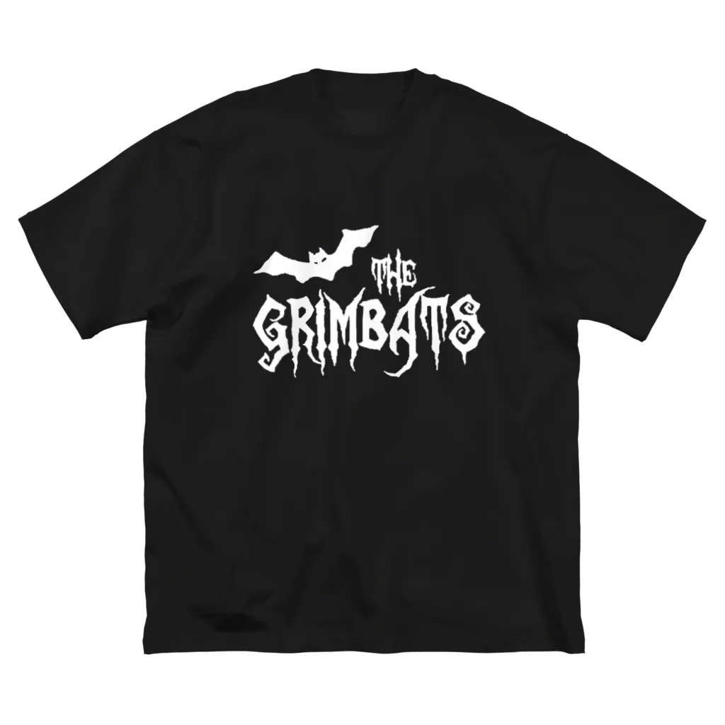 GRIMWORKSのTHE GRIMBATS logo-1 White ビッグシルエットTシャツ