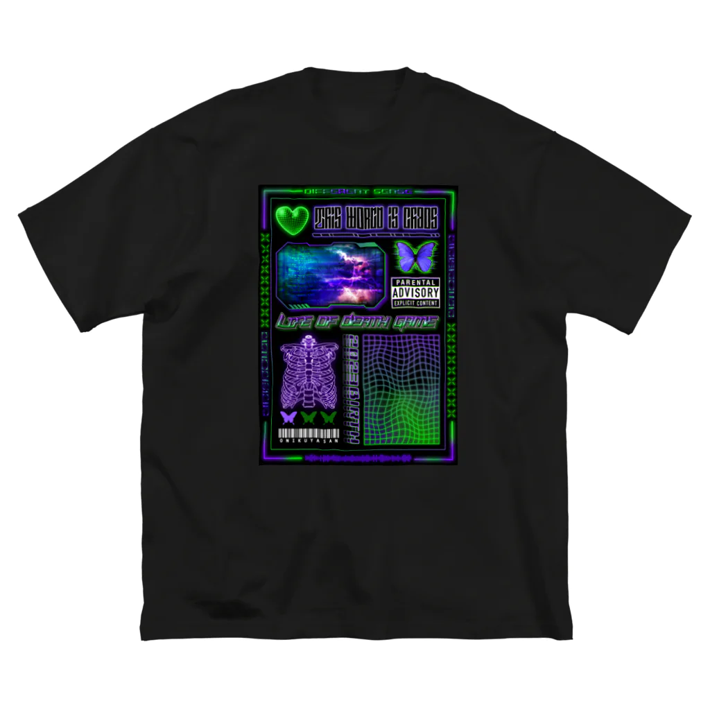 おにくちャんのLife of Daxxh Game. ビッグシルエットTシャツ