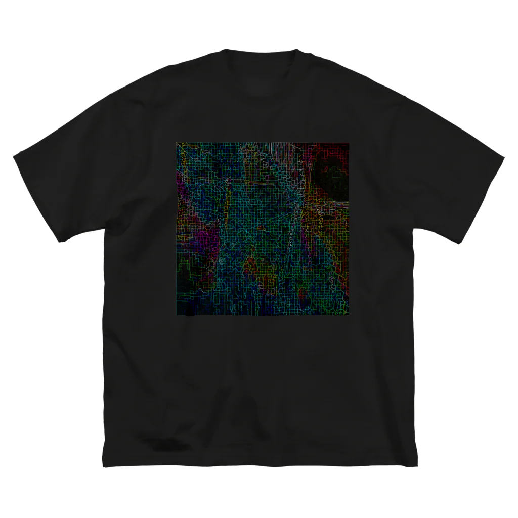 水草のサイバーな都市の地図 Big T-Shirt