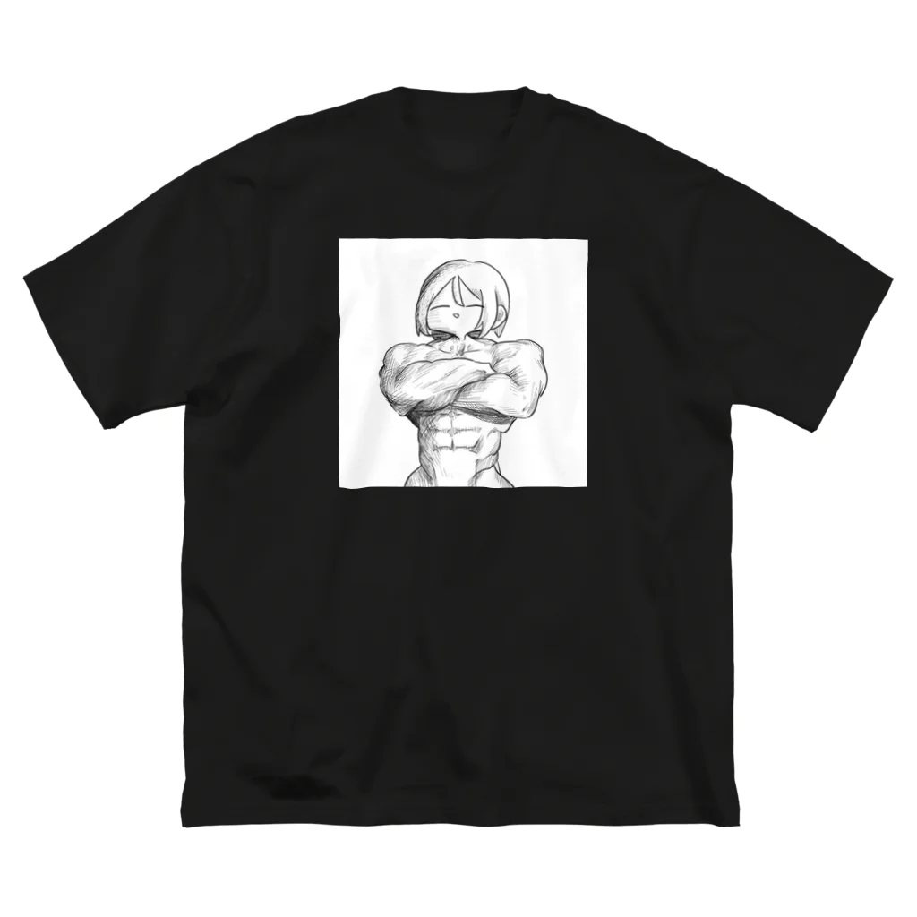 ムキムキ鎮魂歌ちゃんのムキムキ鎮魂歌ちゃん ビッグシルエットTシャツ