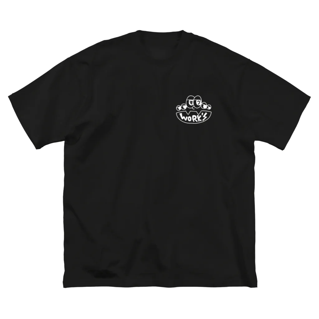 MOG WORK'sの風神雷神現代屏風 ビッグシルエットTシャツ