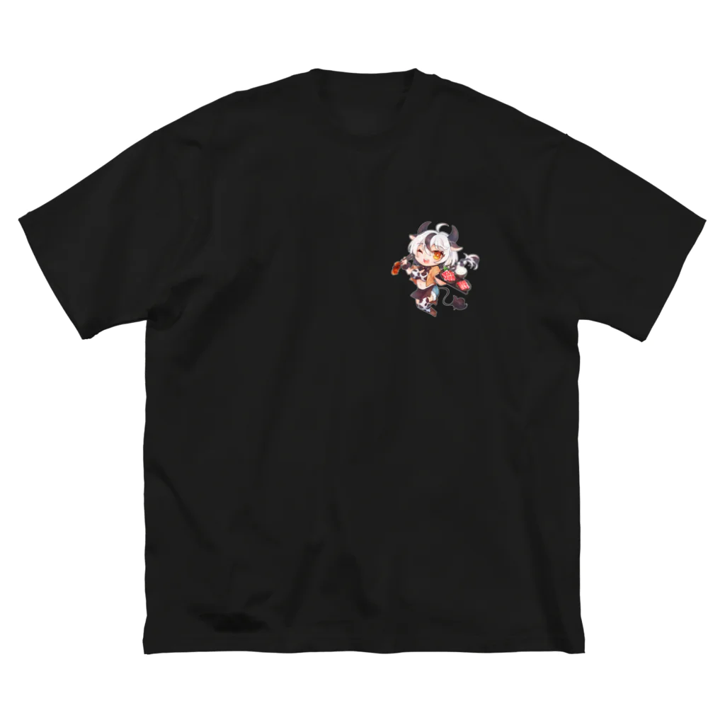 syokudouenの食道園のマスコットキャラ ビッグシルエットTシャツ