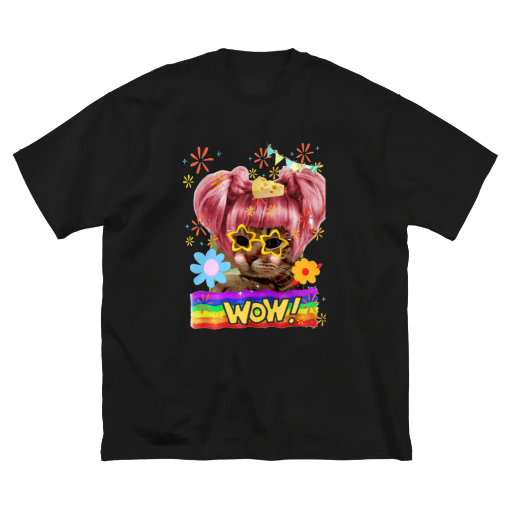 Happyーpop28c🎵のwow pop ビッグシルエットTシャツ