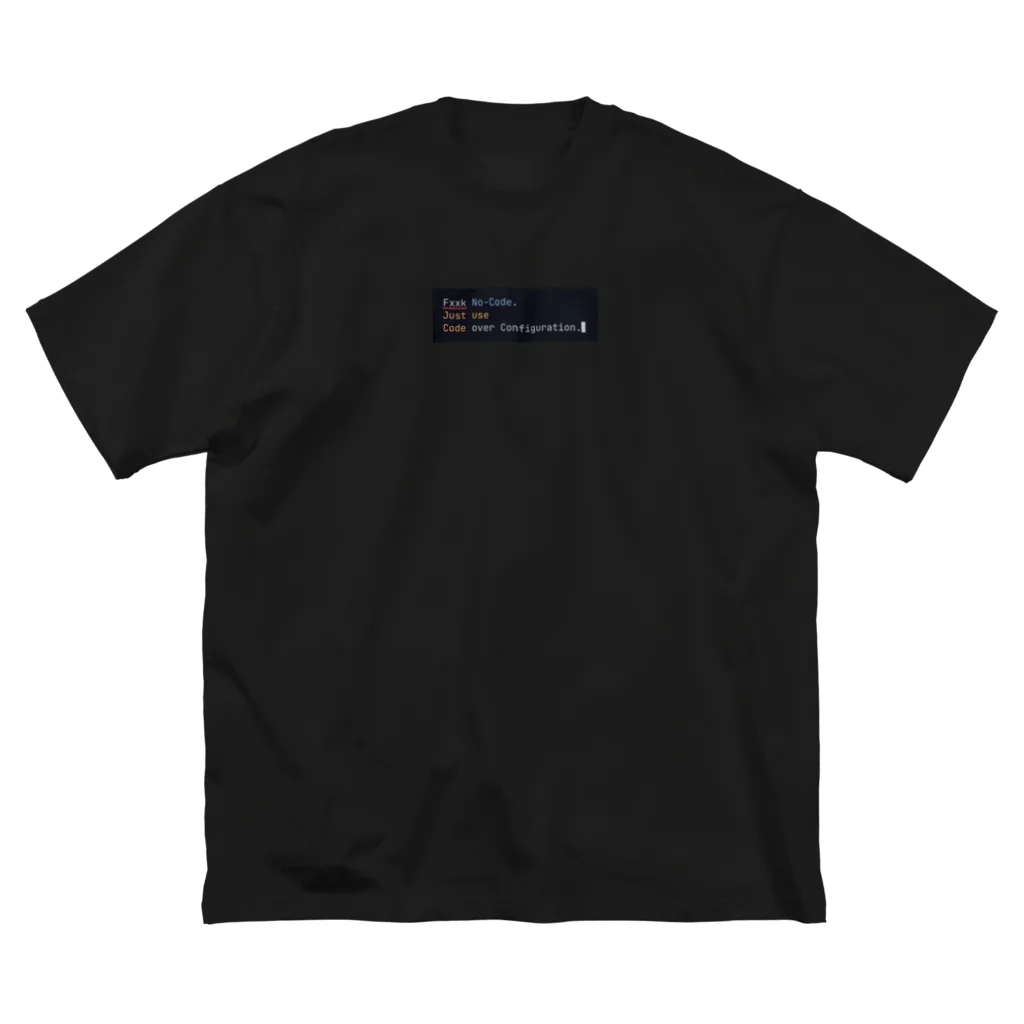 sudoCitrusのCode over Configuration（濃色） Big T-Shirt