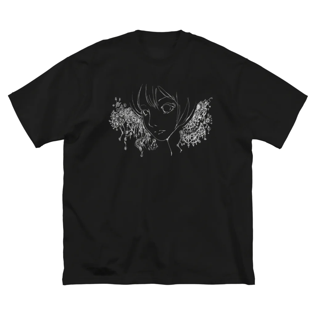  DendoRocK KakaLIAのパンスペルミア 白線 ビッグシルエットTシャツ