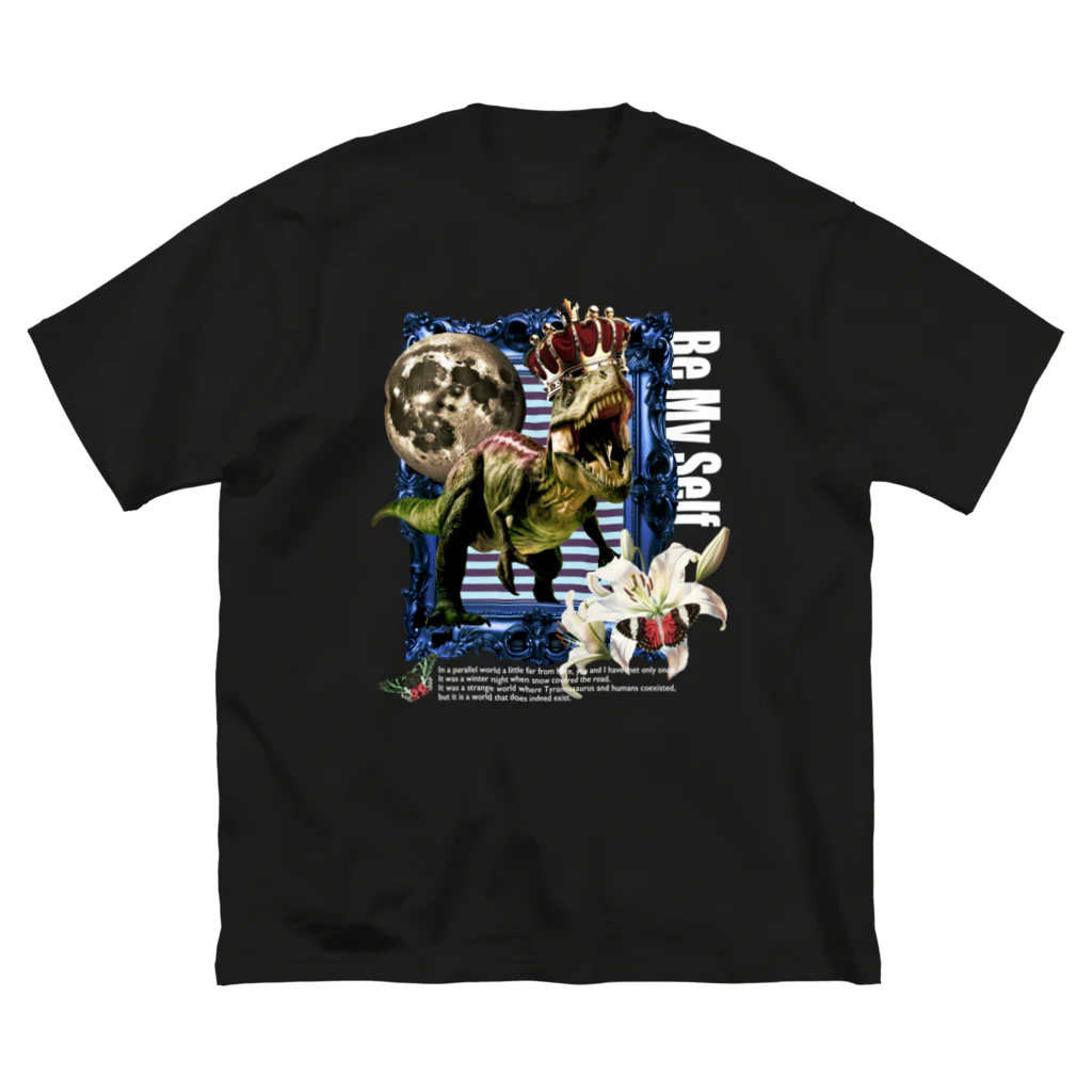 dot.dot.monsterのティラノザウルス ビッグシルエットTシャツ