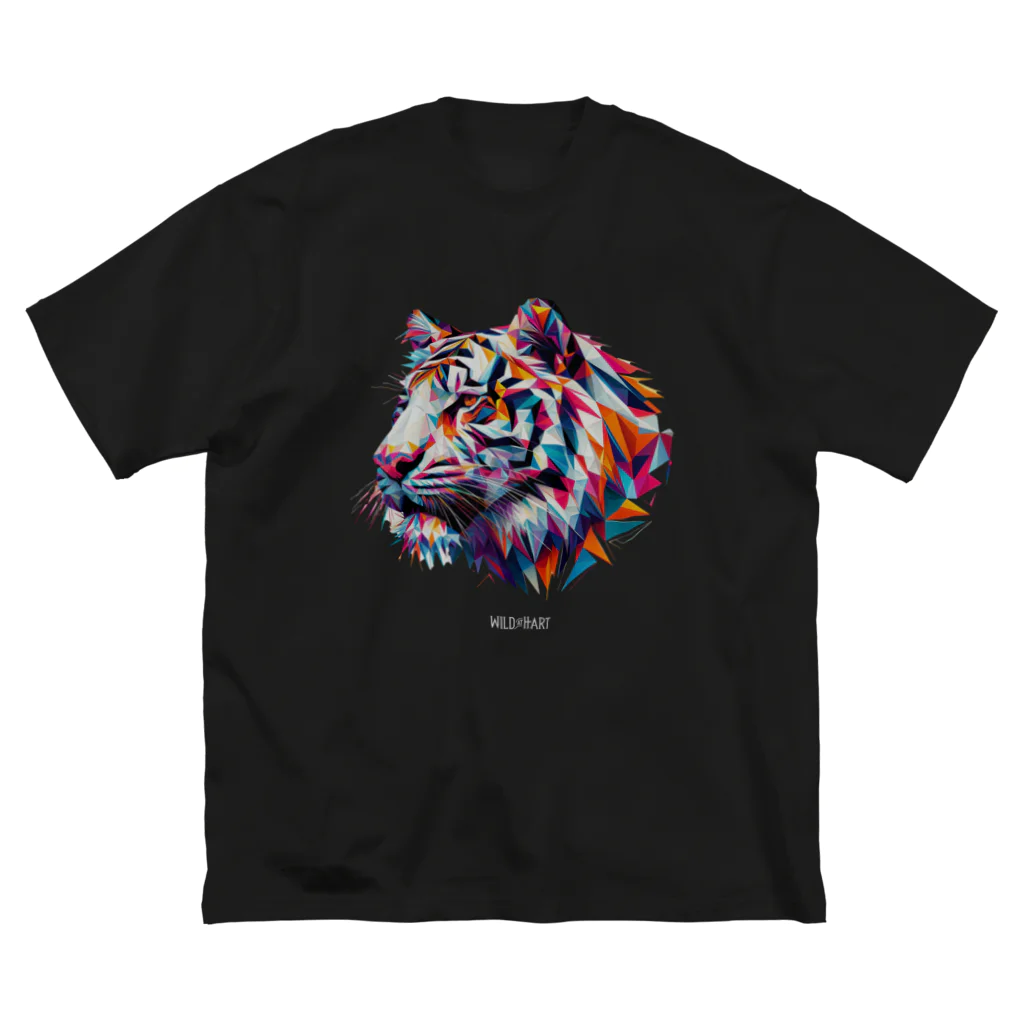 BlackSoddy'S SHOPのタイガーPolygonal Big T-Shirt