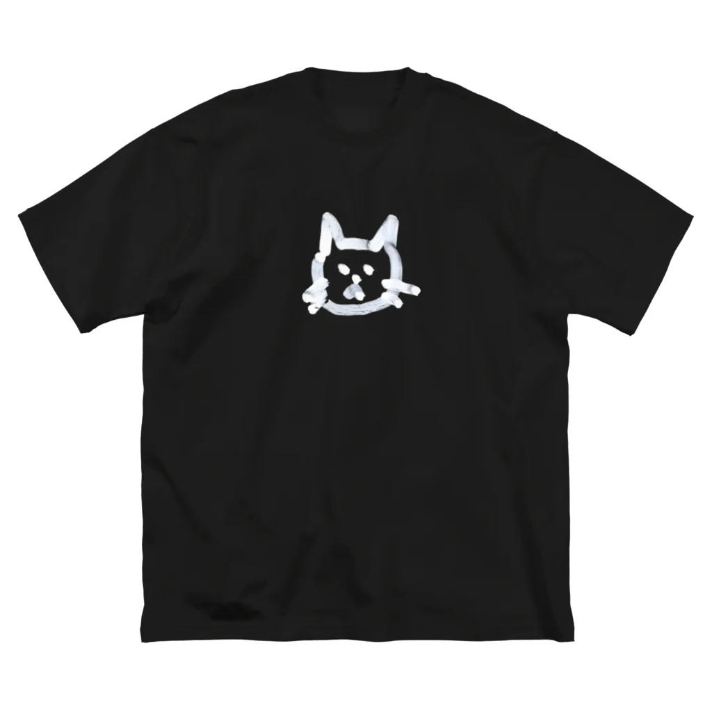 MKPoppp! shopのゆるっとねこ🐈‍⬛ ビッグシルエットTシャツ