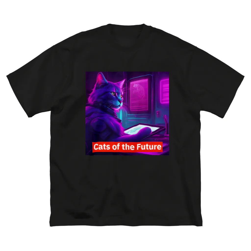 THE NOBLE LIGHTのCats of the Future ビッグシルエットTシャツ