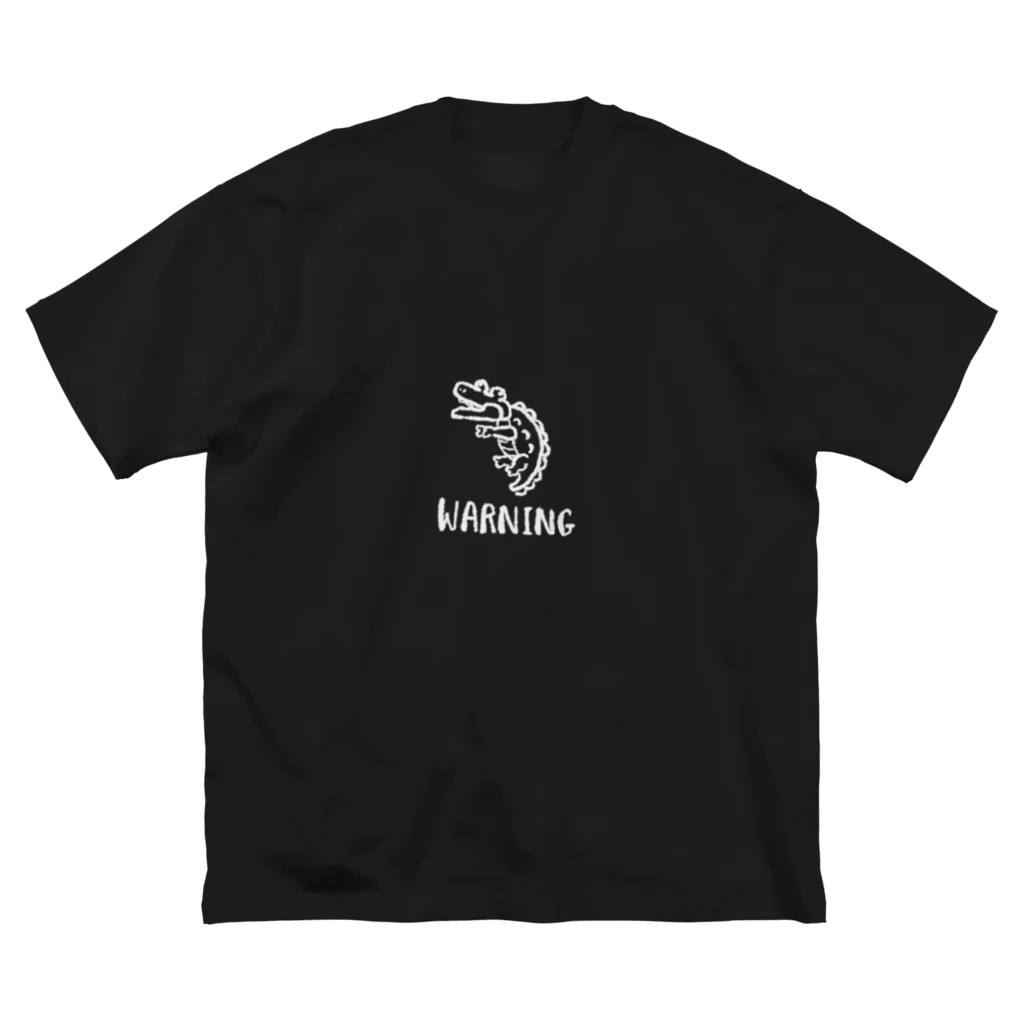 myp_internetのWARNINGワニ ビッグシルエットTシャツ