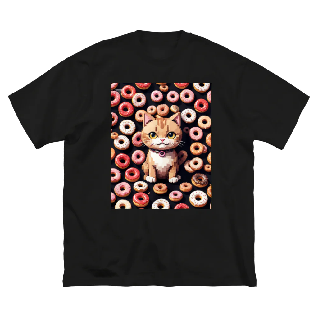 メロンパン猫のドーナツ溢れる猫 Big T-Shirt