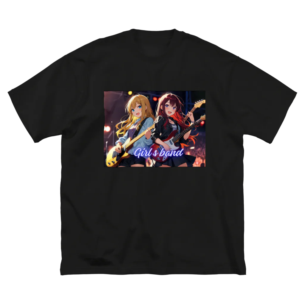 HokutoKenのガールズバンド！ ビッグシルエットTシャツ