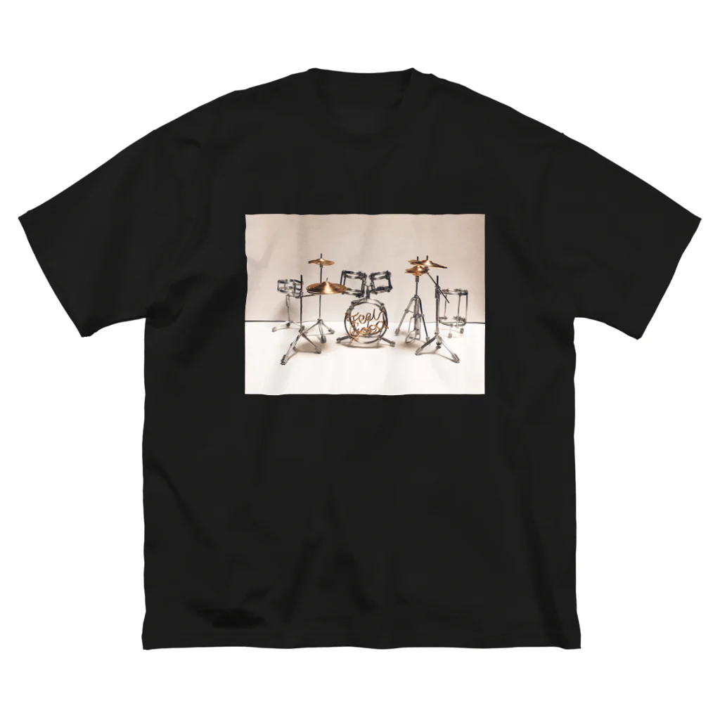 take-Chiyoのワイヤーアート・ドラムセット ビッグシルエットTシャツ