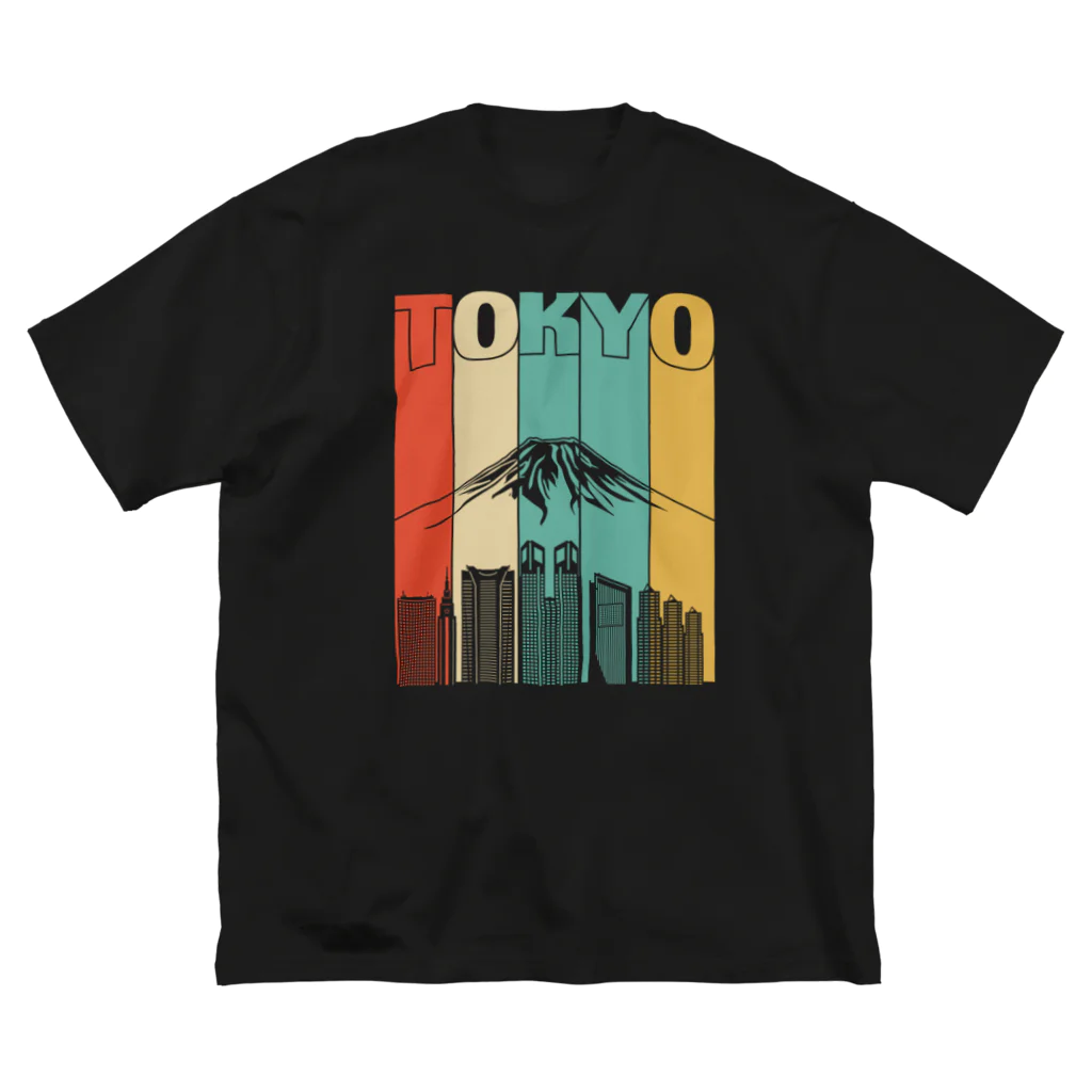 Stylo Tee Shopの東京と富士山 ビッグシルエットTシャツ