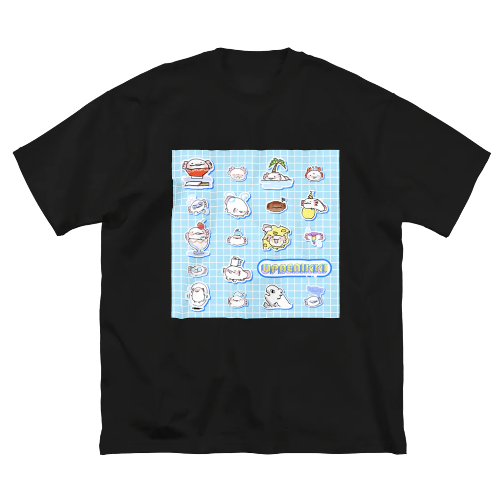 はかなシのうぱえにっき「毎日」あおver. ビッグシルエットTシャツ