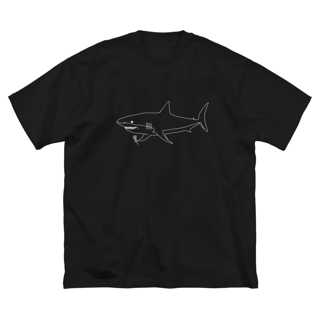 優しいサメ 白 ずま A Zuma のビッグシルエットtシャツ通販 Suzuri スズリ