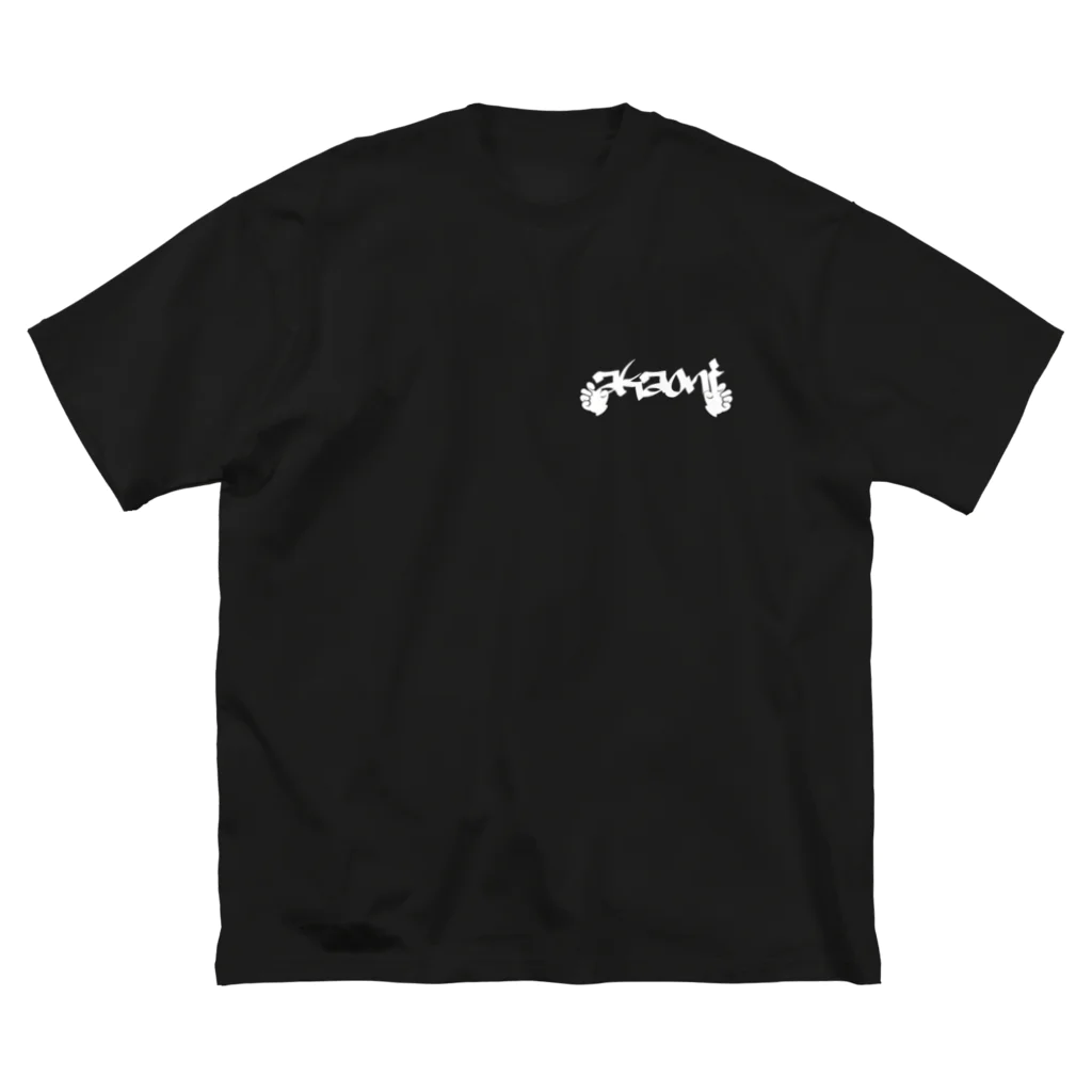 赤鬼Styleのガオ雲 白 Big T-Shirt