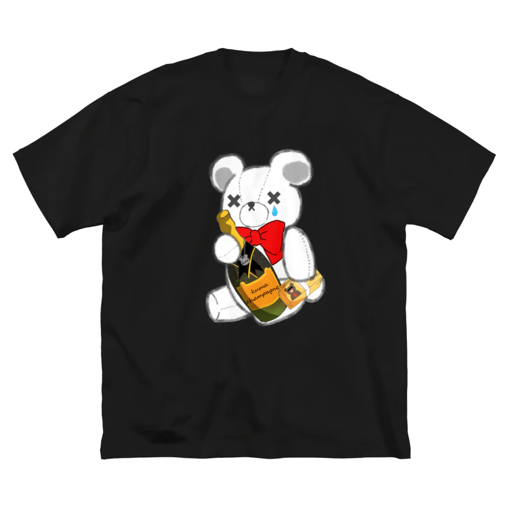 CEのSAKEくま champagne ビッグシルエットTシャツ