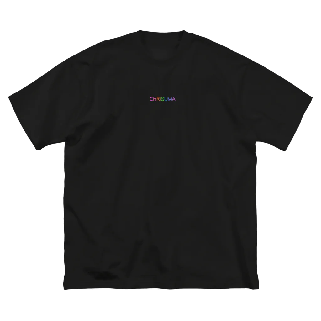 ChRiSUMAのRainbow Neon ビッグシルエットTシャツ