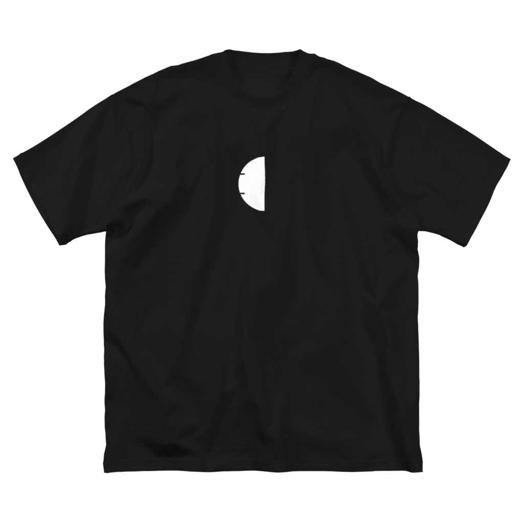 無色研究所の【非国民的】ハーフサークルロゴ（白） Big T-Shirt