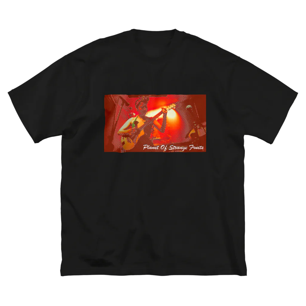 Bye-bye OrdinaryのPlanet of strange fruits musician ビッグシルエットTシャツ