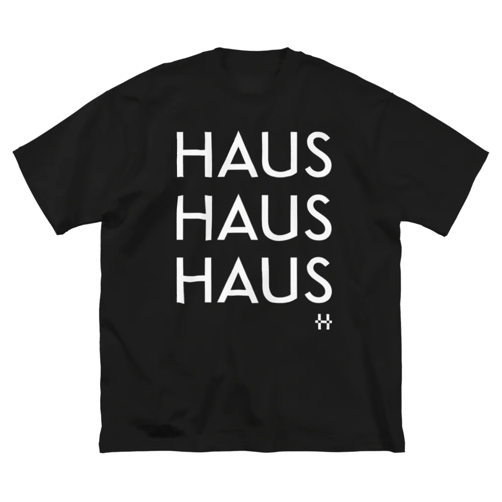 Haus It Feelin' ShopのHAUS×3 ビッグシルエットTシャツ プリントカラーホワイト ビッグシルエットTシャツ