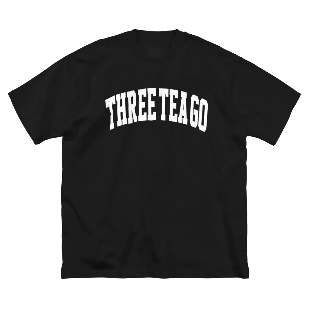 THREE TEA GO｜三茶散歩のCOLLEGE Big T-Shirt