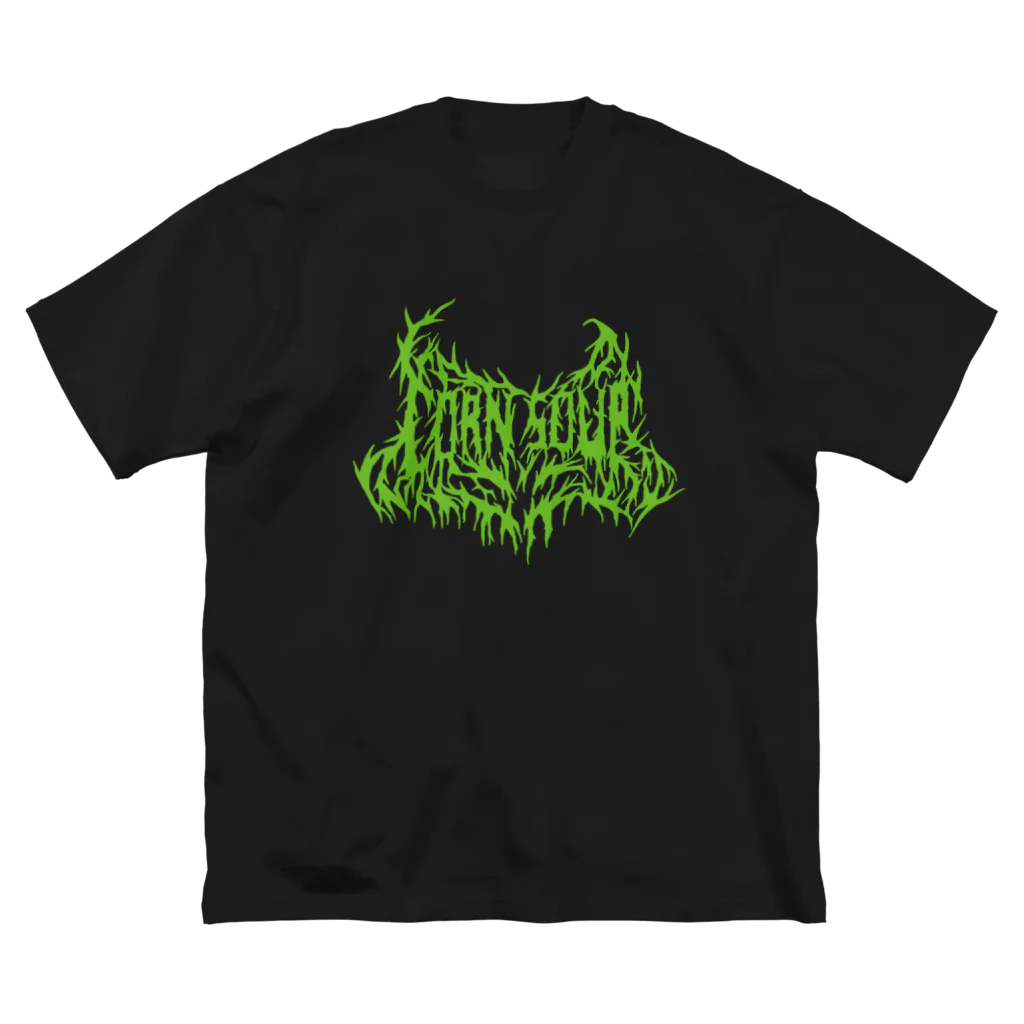 田所ひでのCORN SOUP （green） ビッグシルエットTシャツ