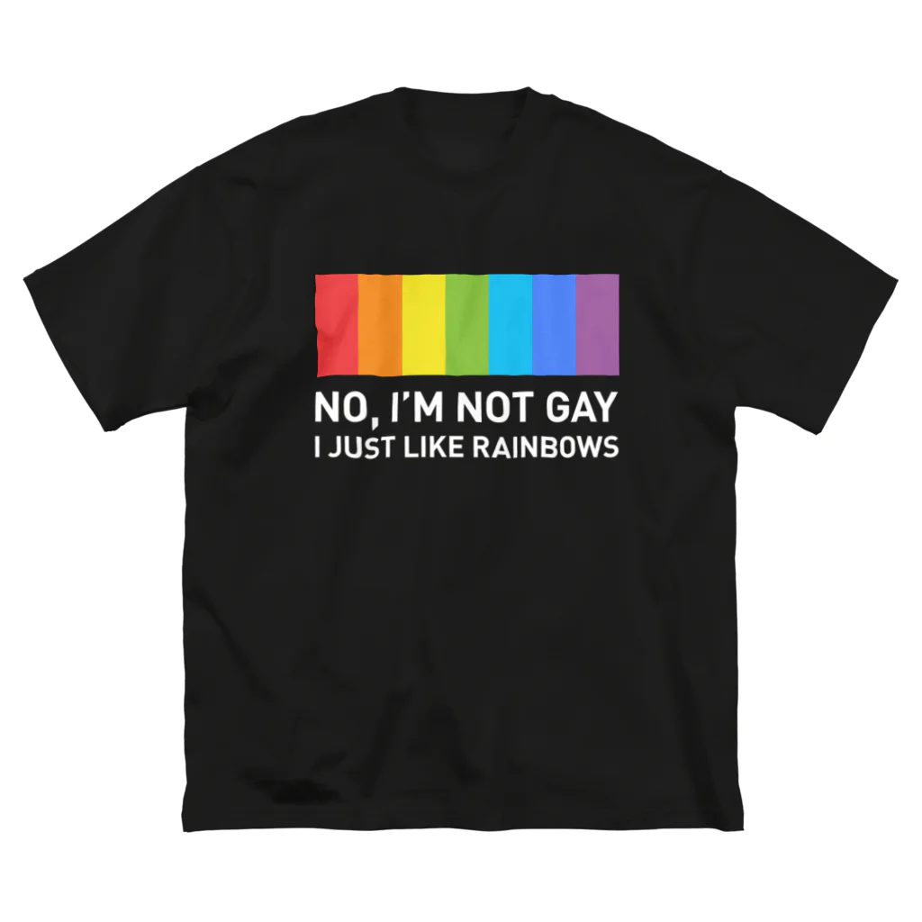 NOBODY754のRainbow (On Dark) ビッグシルエットTシャツ