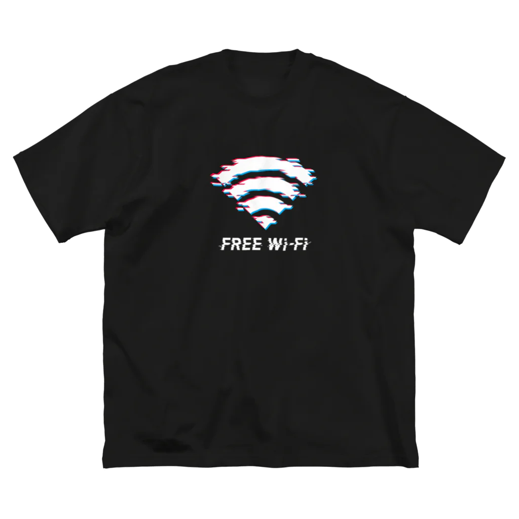 インターネットクラブのFREE Wi-Fi ビッグシルエットTシャツ