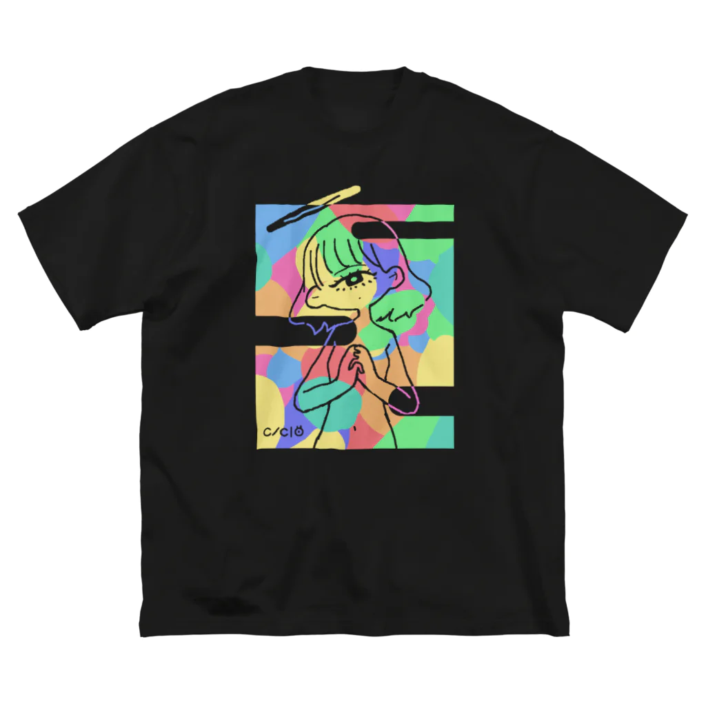 (有)さいくろぷすの祈りを華を-彩 ビッグシルエットTシャツ