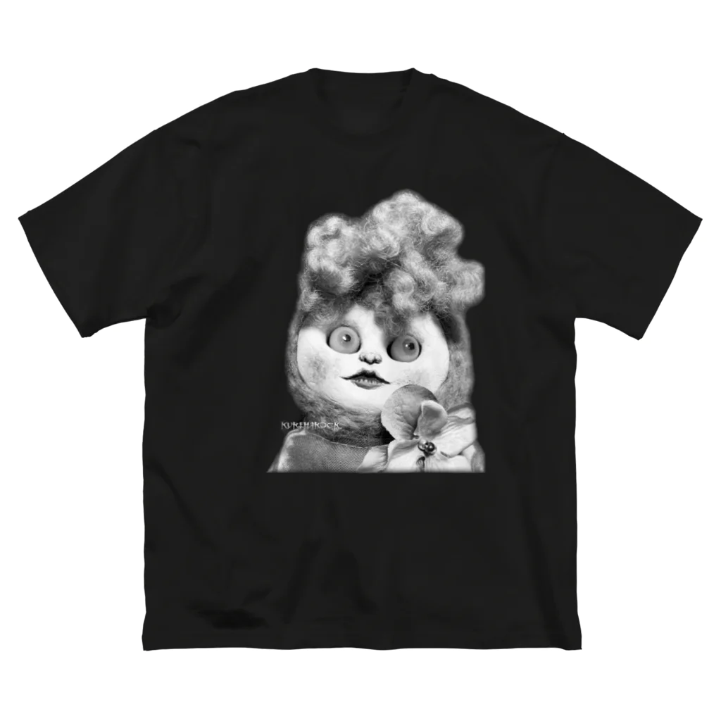 クレハロックのリーゼン妖子Tシャツ〜白黒バージョン〜 ビッグシルエットTシャツ