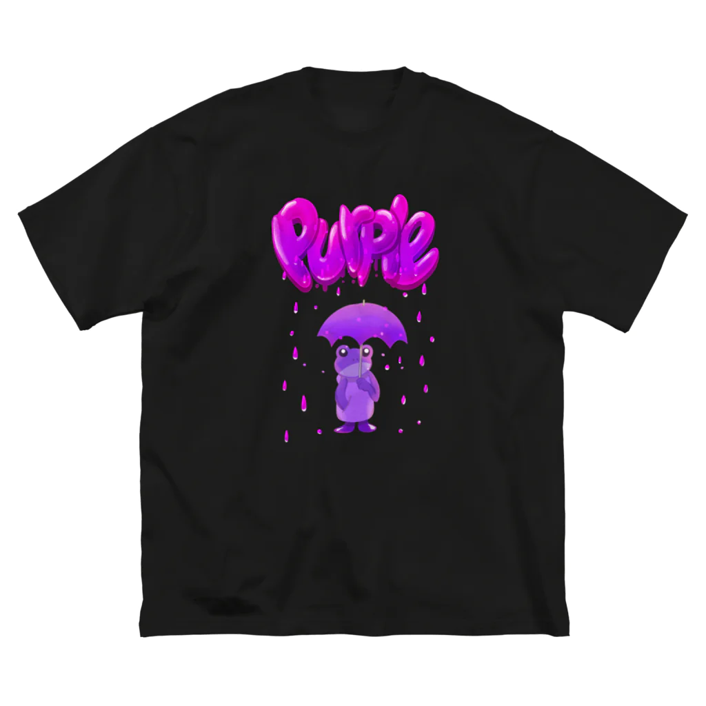 スロータイプ書店 Slowtype BooksのPurple rain パープルレイン 172 ビッグシルエットTシャツ